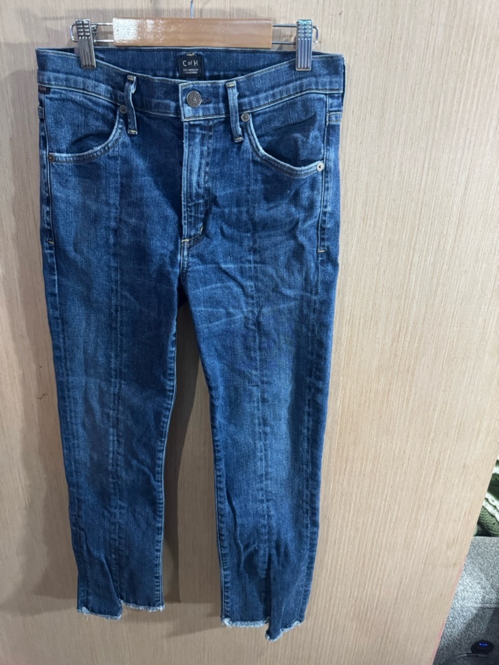 Women’s Citizens of Humanity Dark Wash Amari Step Hem Ankle Jeans Size 27